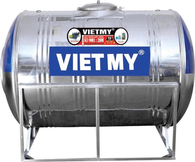 bồn nước inox ngang Việt Mỹ 2000 lít 