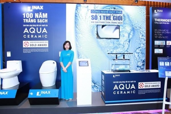 Thiết bị vệ sinh INAX ra mắt công nghệ Aqua Ceramic