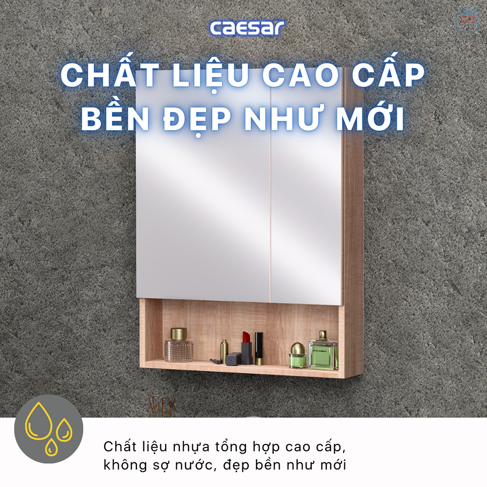 Chất liệu tủ gương Caesar EM1160W7V