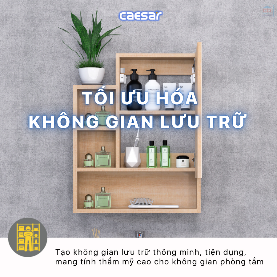 Tủ Caesar EM0160W7V tối ưu không gian