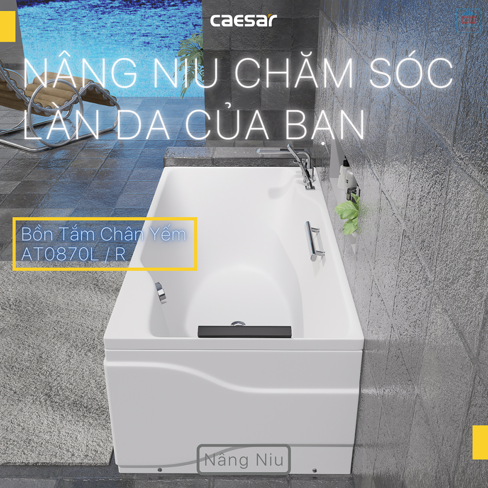 Bồn tắm Caesar AT0870L(R)