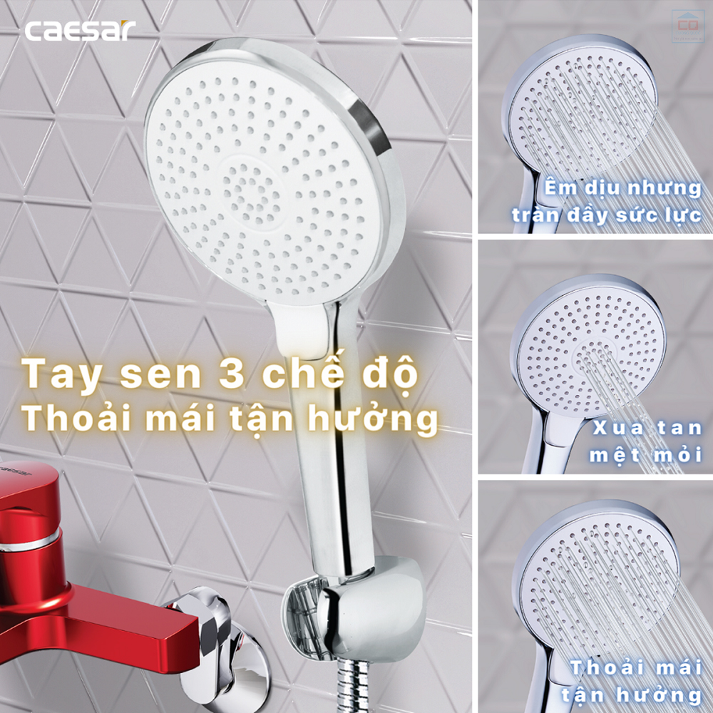 Sen tắm 3 chế độ Caesar S393CR