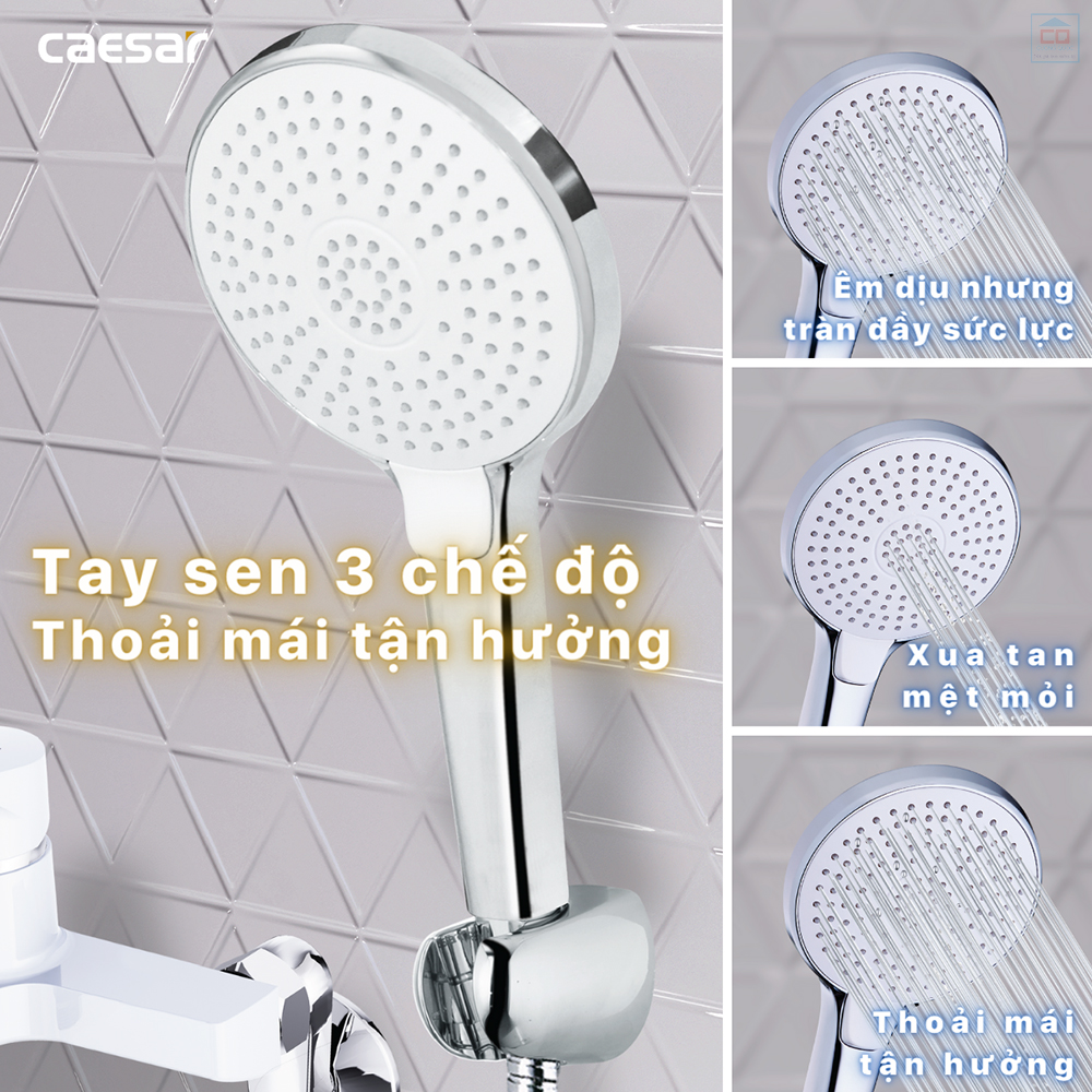 Sen tắm 3 chế độ Caesar S393CW