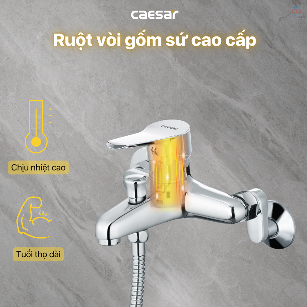 Sen tắm Caesar S333C lõi gốm sứ