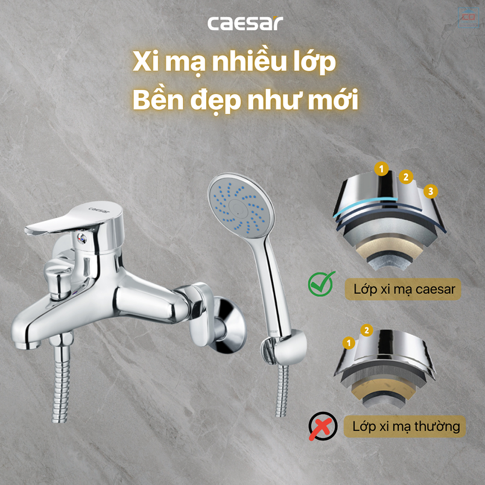 Sen tắm Caesar S333C mạ nhiều lớp