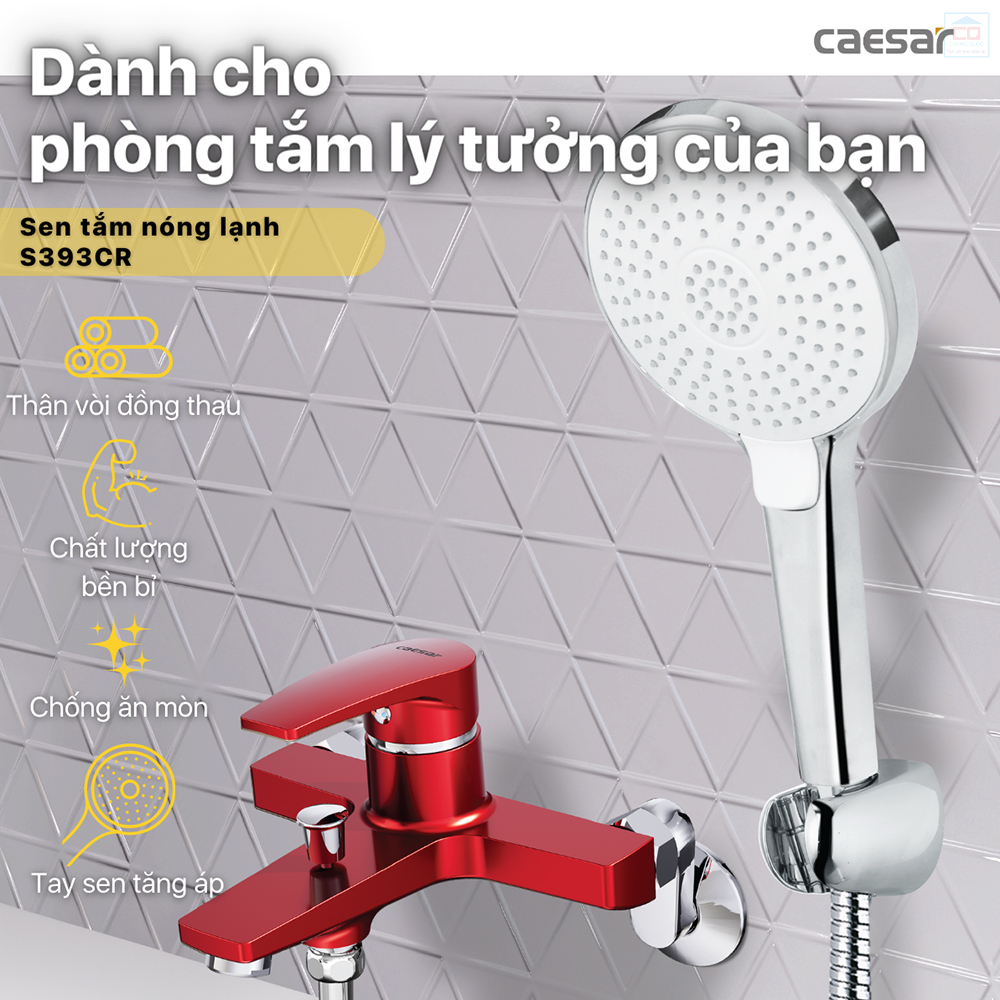 Sen tắm nóng lạnh Caesar S393CR