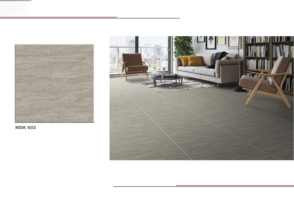 Phối cảnh gạch l&aacute;t nền 60x60 Viglacera MDK602