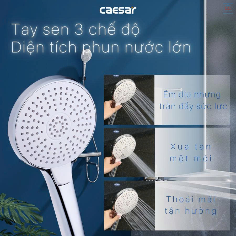 Sen tắm 3 chế độ Caesar TS620