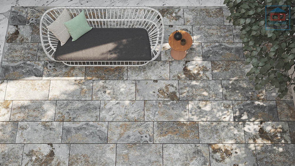 Phối cảnh gạch ốp l&aacute;t Eurotile LIG20 G02