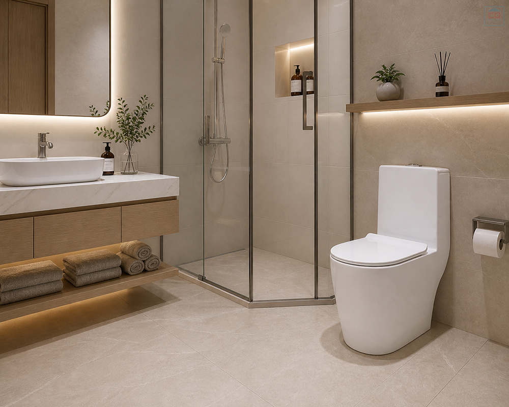 Phối cảnh bồn cầu Bancoot TS52