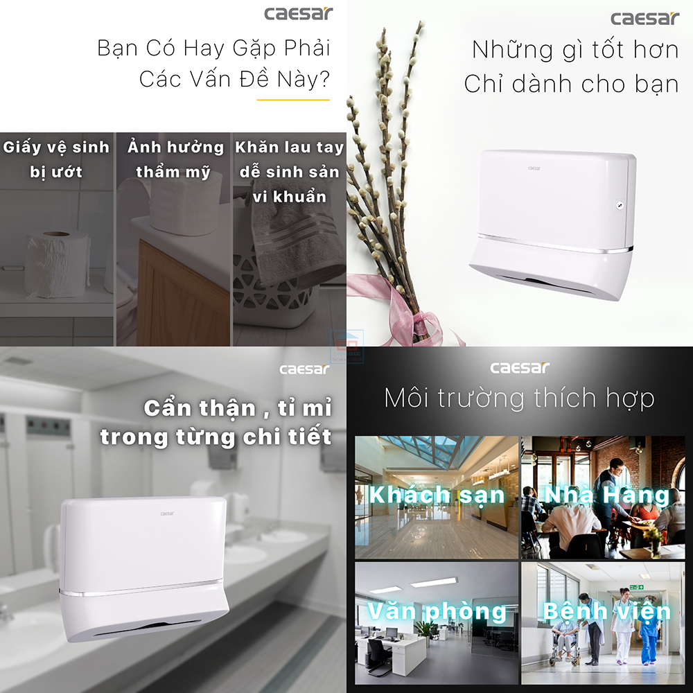 Hộp đựng giấy vệ sinh Caesar H101