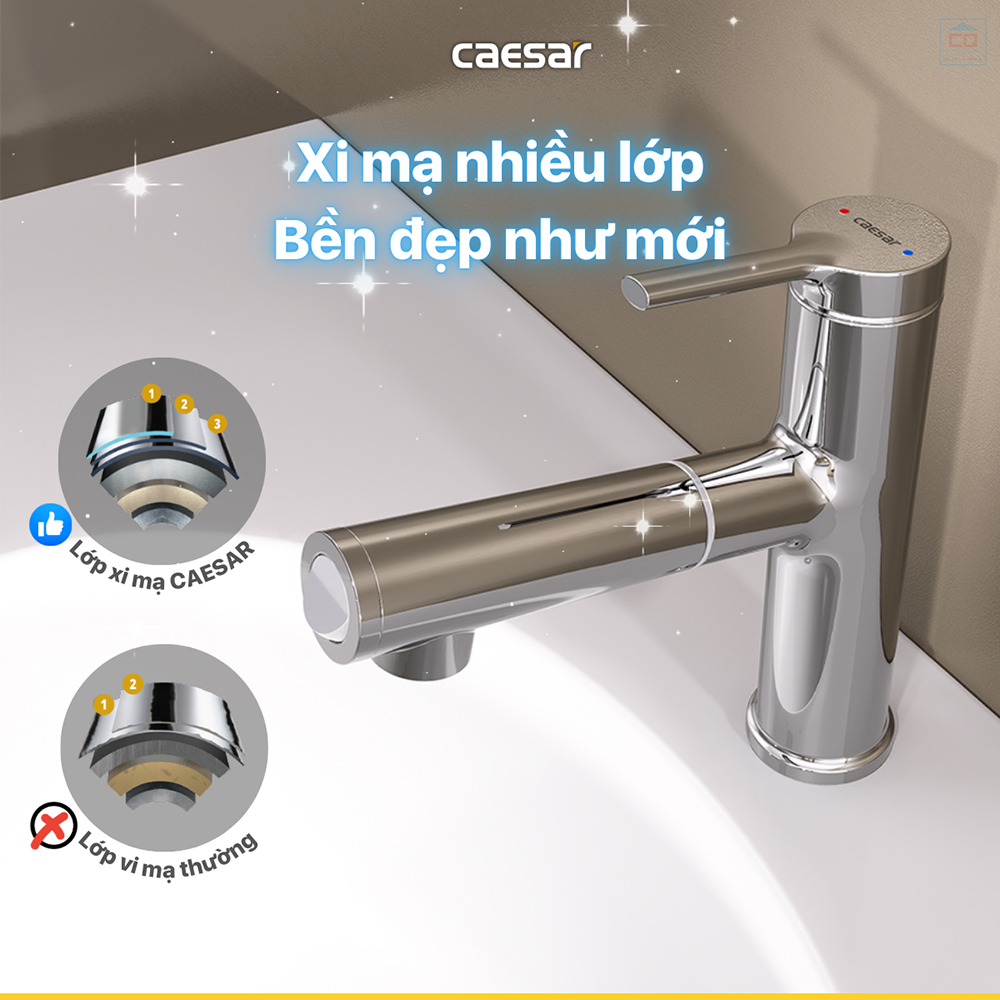 Vòi chậu rửa lavabo Caesar B196C