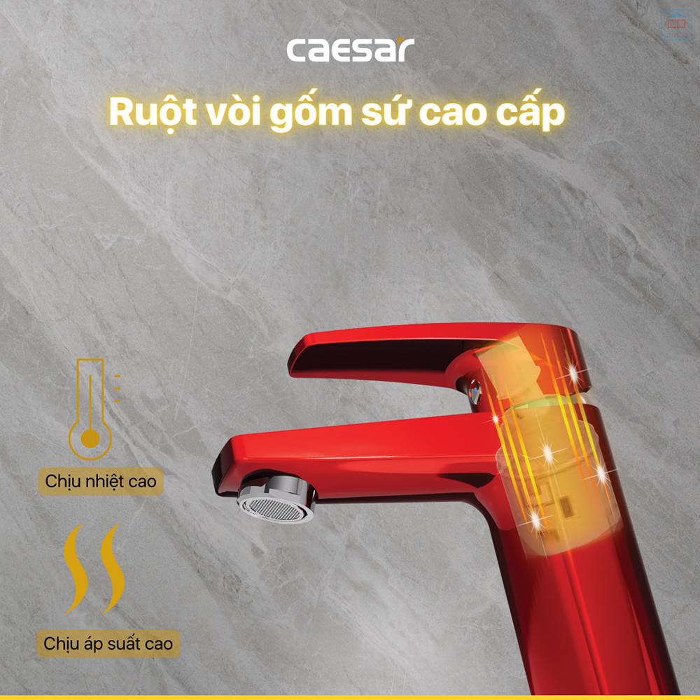 Vòi lavabo nóng lạnh Caesar B390CRU