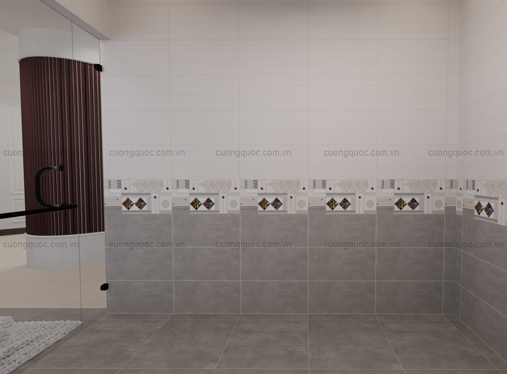 Phối cảnh gạch ốp tường Viglacera ECO-M36803A