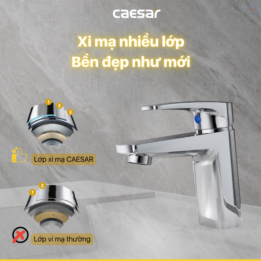 V&ograve;i chậu rửa lavabo Caesar B119C