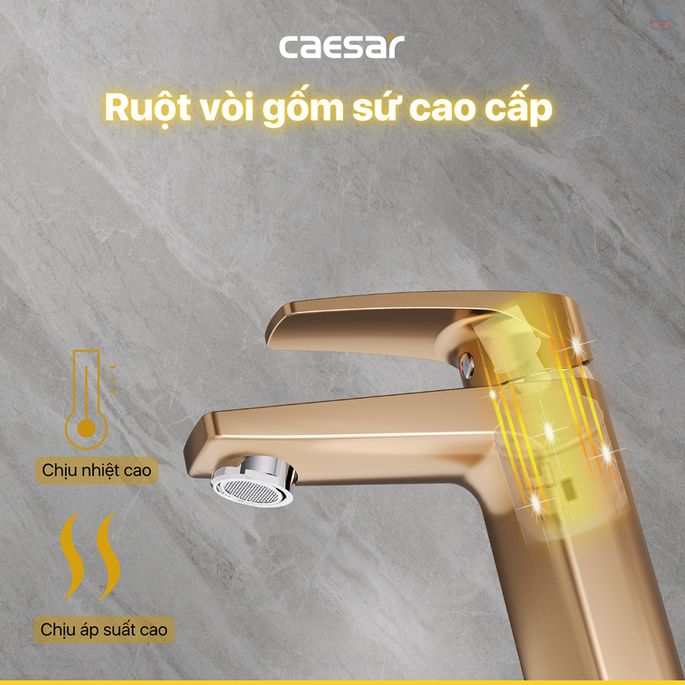 Vòi lavabo nóng lạnh Caesar B390CGU