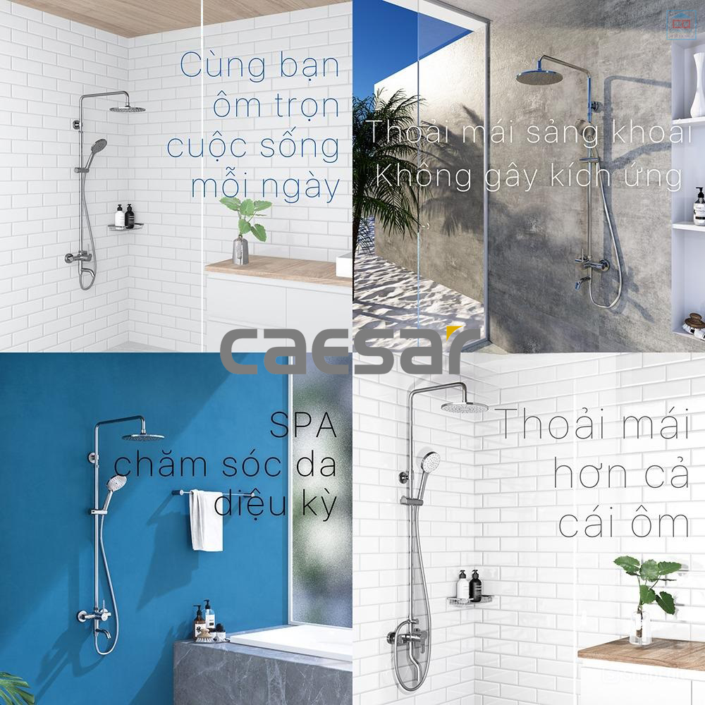 Phối cảnh sen tắm cây Caesar S338C