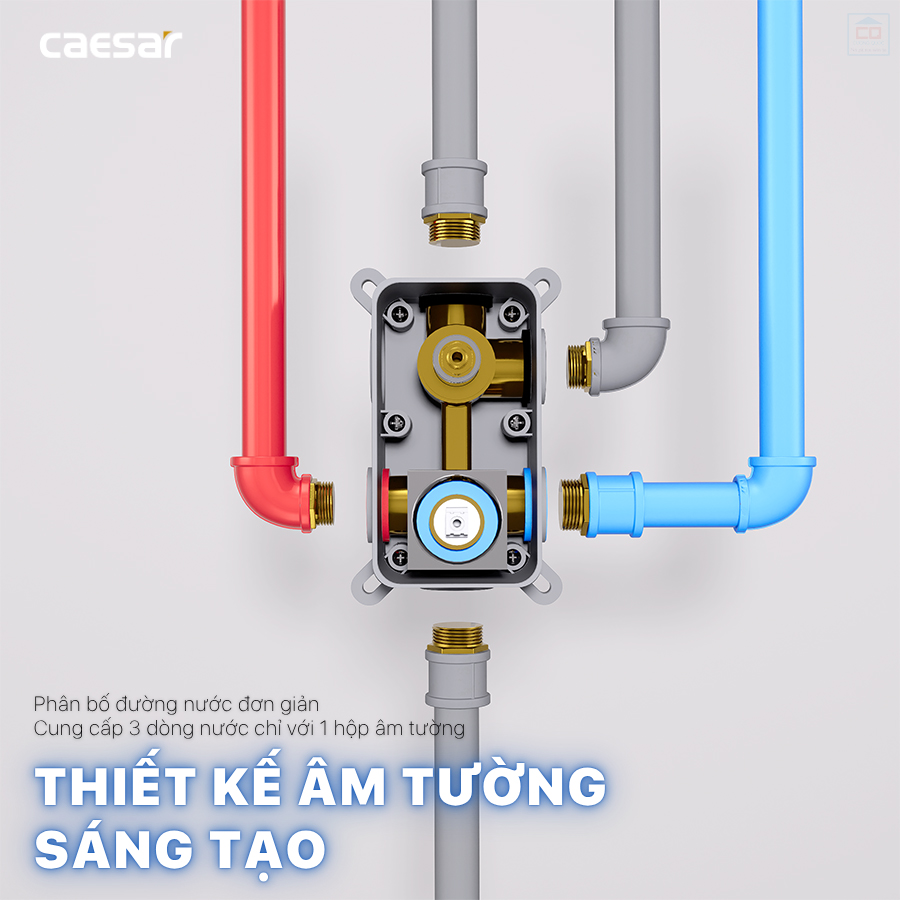 Sen tắm 3 đường nước Caesar BS659