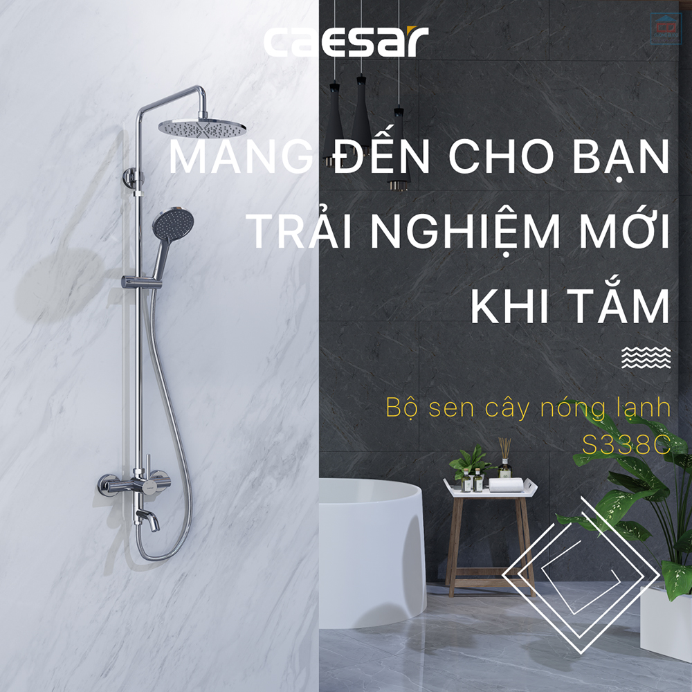 Sen tắm nóng lạnh Caesar S338C