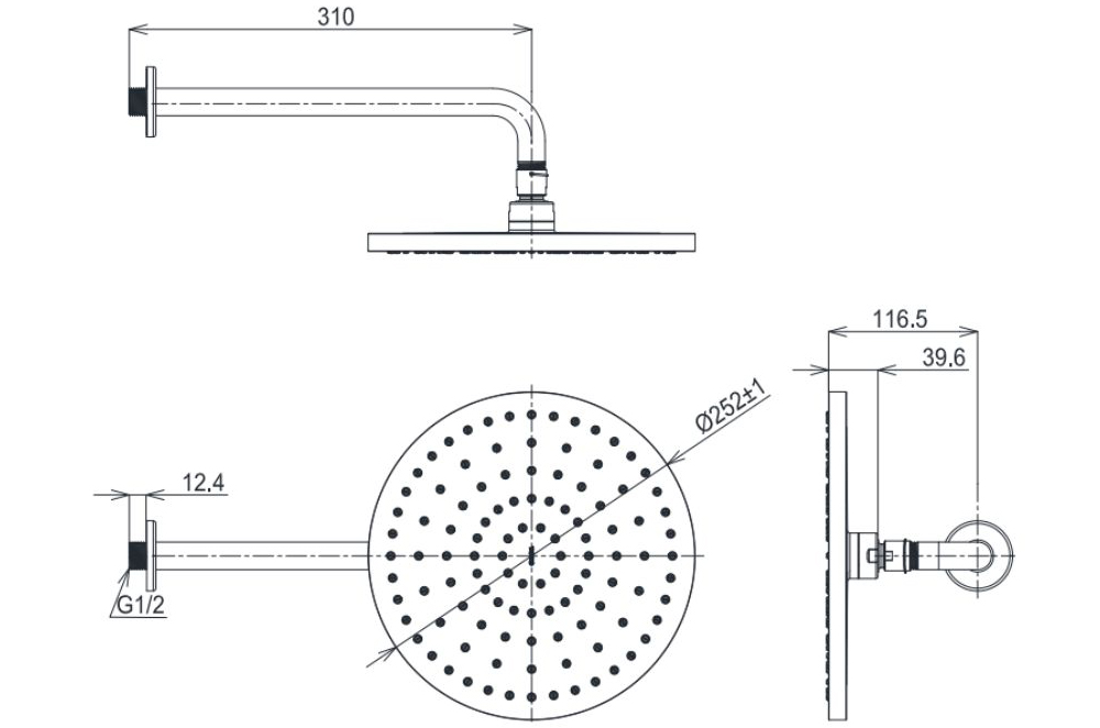 Bản vẽ kỹ thuật b&aacute;t sen TOTO TBW10000V