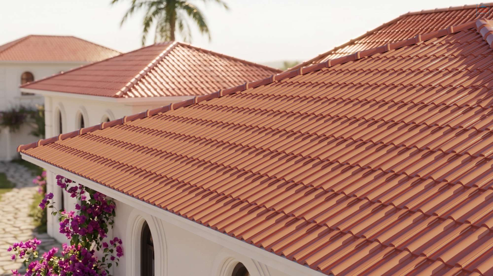 Phối cảnh ngói lợp Viglacera SE09D