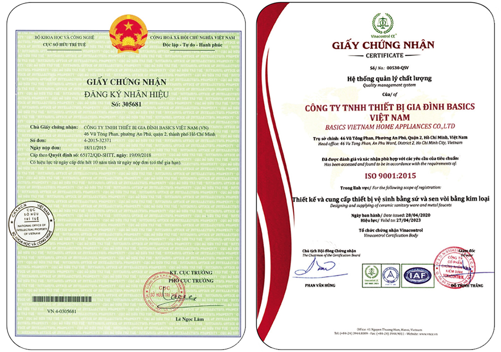 Giấy chứng nhận của Basic