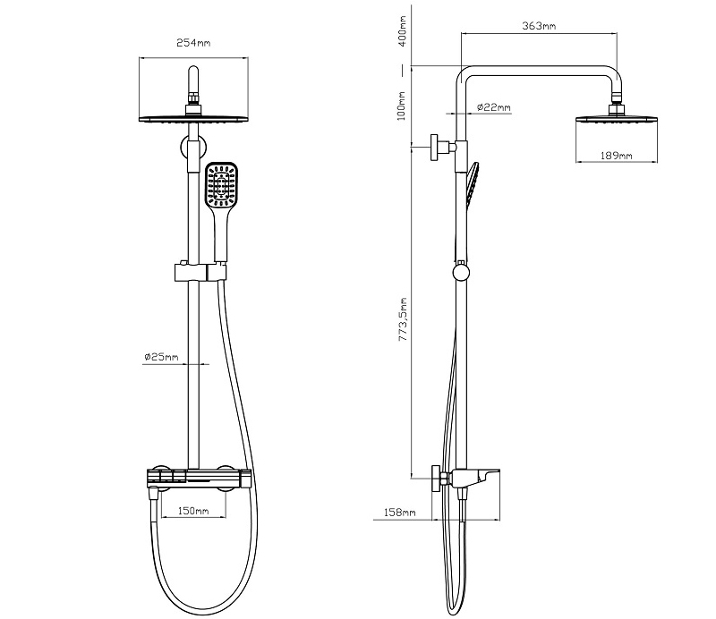 Bản vẽ kỹ thuật sen cây Caesar S688CB