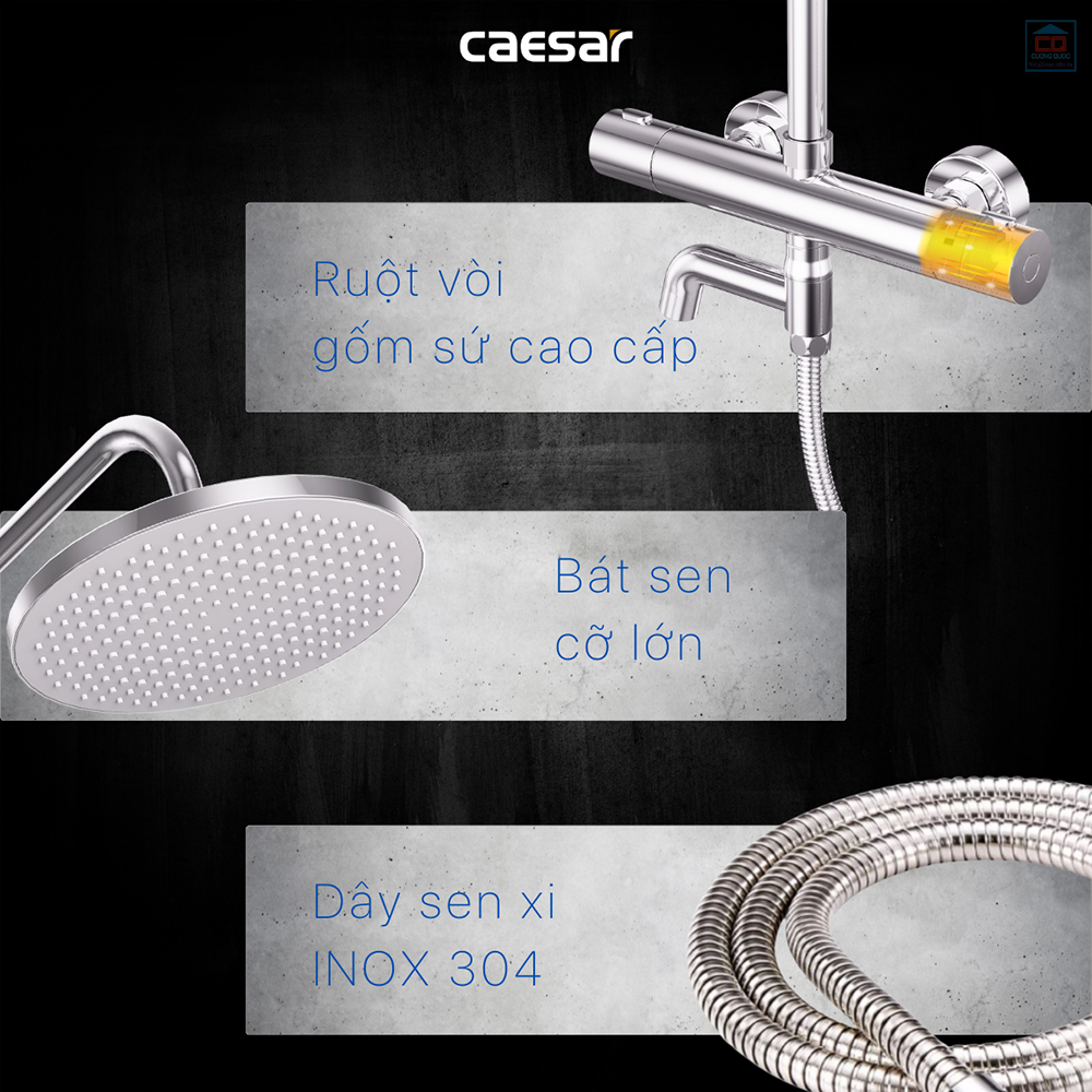 Sen tắm đứng Caesar S1038S
