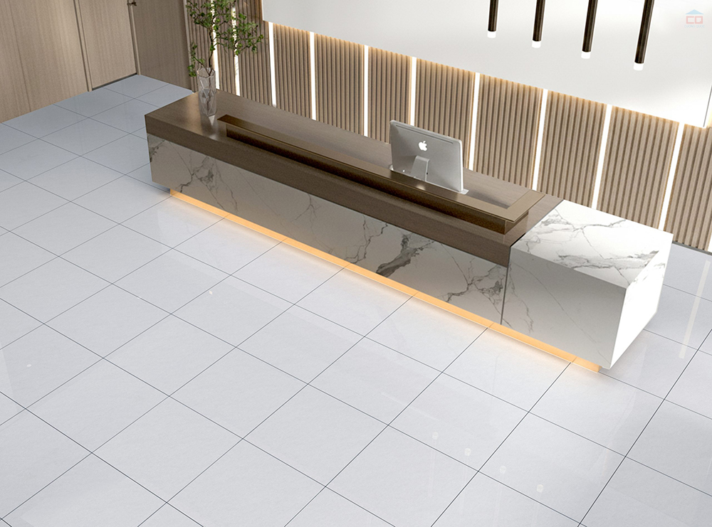 Phối cảnh gạch lát nền Đồng Tâm 6060HONKHOAI001-FP