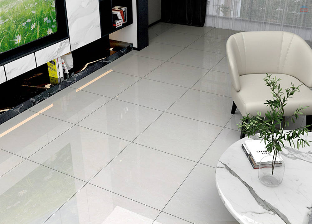 Phối cảnh gạch lát nền Đồng Tâm 6060HONKHOAI005-FP