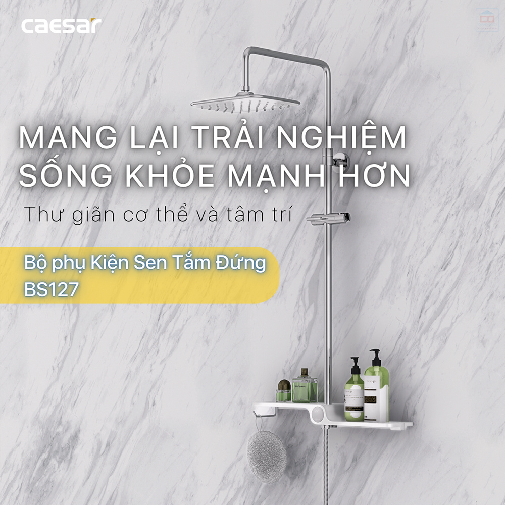 Bộ phụ kiện sen tắm đứng Caesar BS127