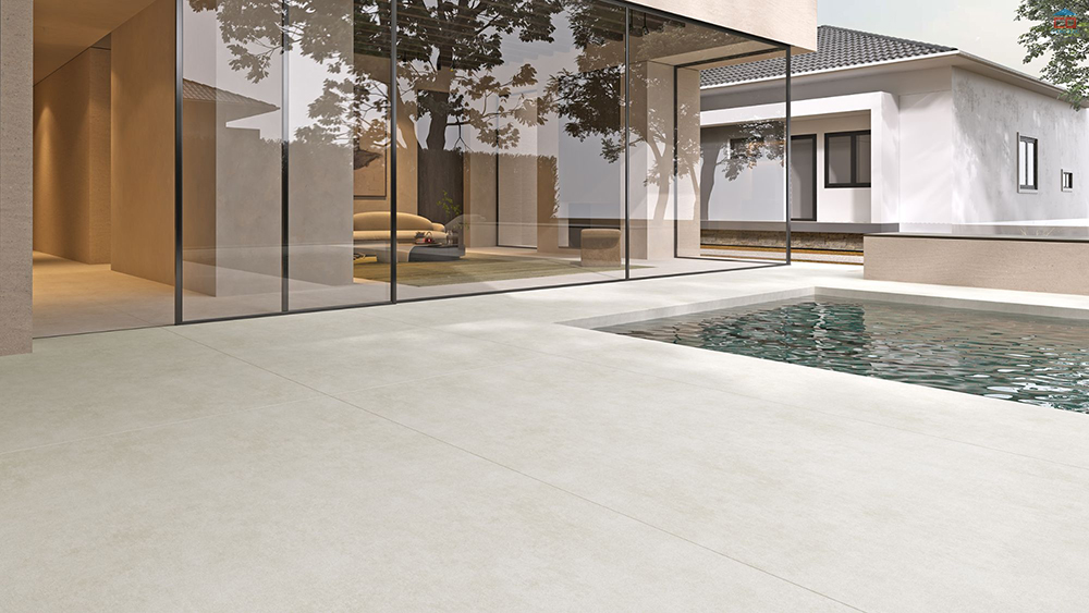 Phối cảnh gạch 1200x2400 mm Eurotile LHA X01M