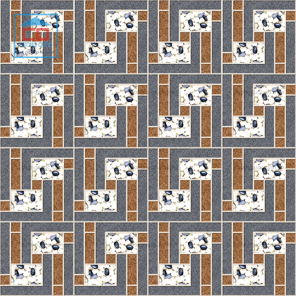 Phối gạch l&aacute;t s&acirc;n vườn Viglacera SG508 cao cấp