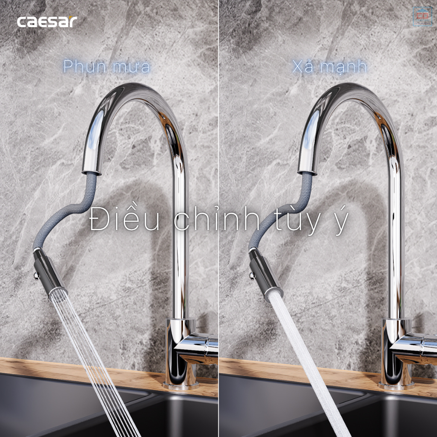 Vòi bếp 2 chế độ Caesar K079C