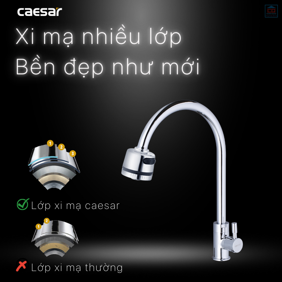 Vòi nước một đường nước Caesar K035CV