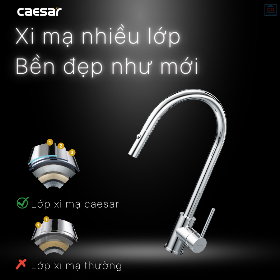 Vòi nước một đường lạnh Caesar K079C