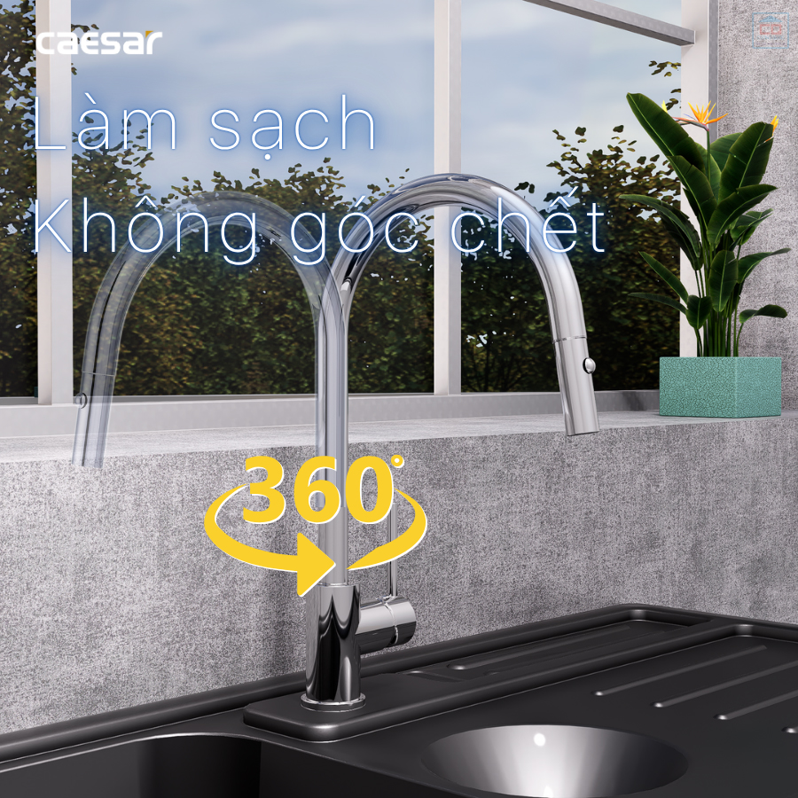 Vòi rửa bát Caesar K079C