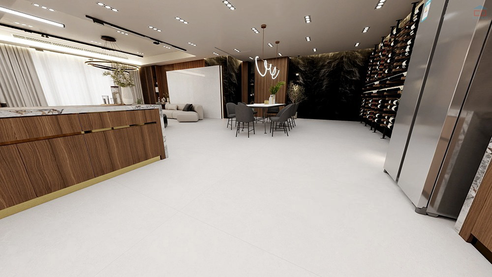 Phòng mẫu gạch 1200x2400 mm Eurotile KHN X01M