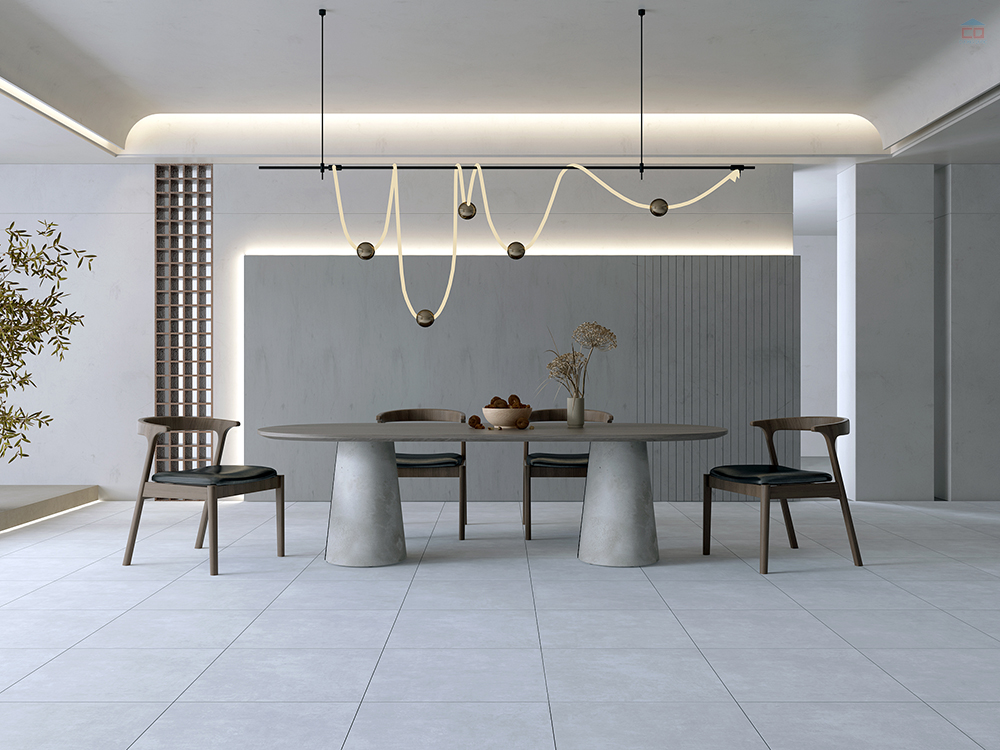 Phối cảnh gạch 60x60 Đồng T&acirc;m 6060HOABINH001
