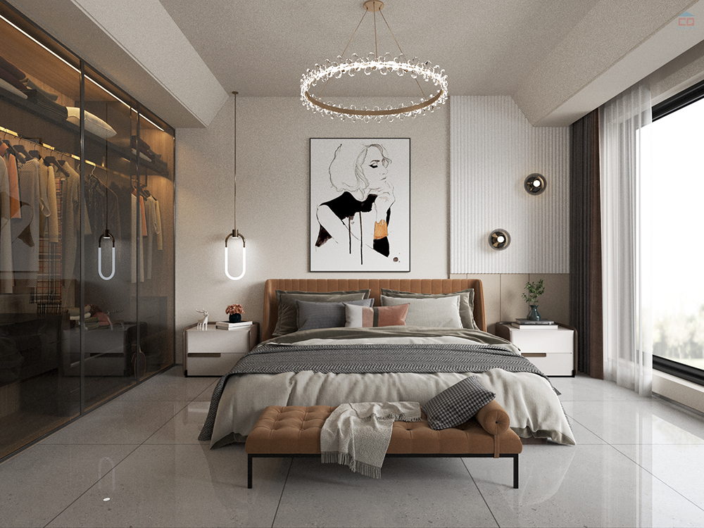 Phối cảnh gạch bóng Đồng Tâm 6060HOABINH002-FP