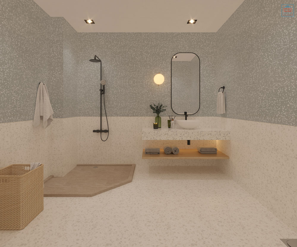 Phối cảnh gạch Thạch B&agrave;n GSM60-8312