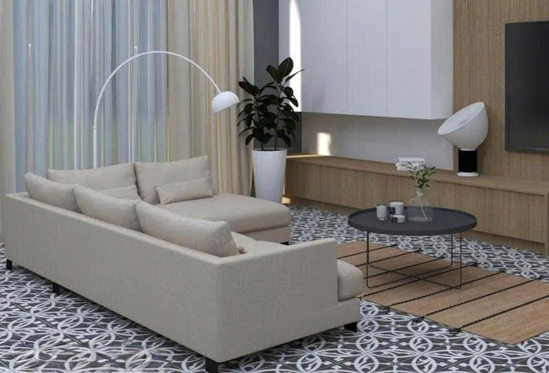 Phòng mẫu gạch bông men DS2906