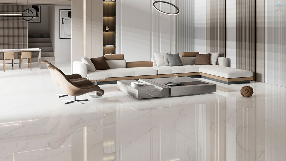 Phối cảnh gạch 1200x1200 Eurotile PLA S01P