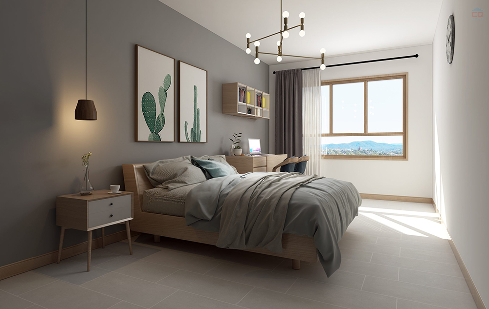 Phối cảnh gạch 30x60 Đồng Tâm 3060HOABINH001