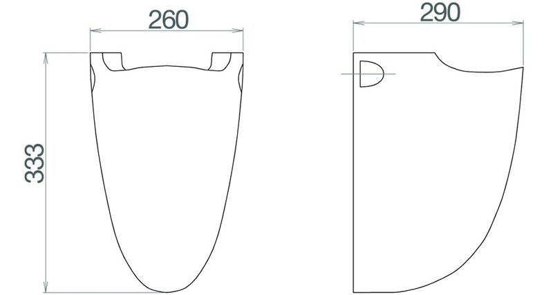 Thông số kỹ thuật chân chậu Viglacera BS503