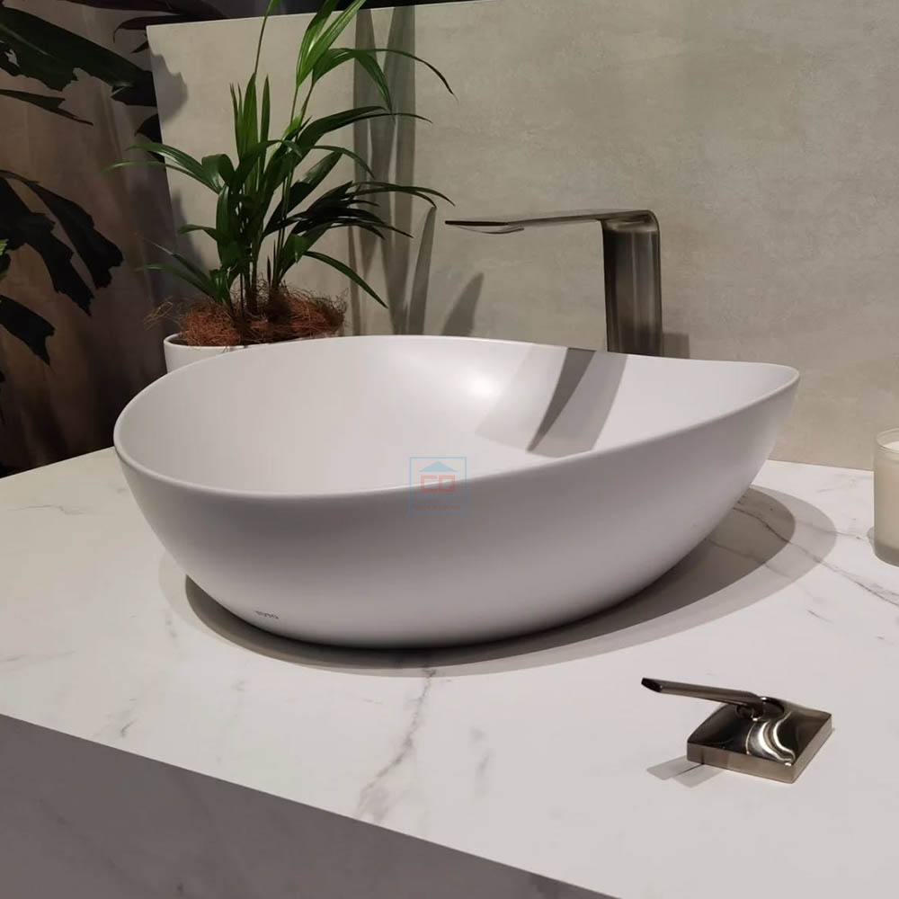 Chậu đặt b&agrave;n v&agrave;nh mỏng TOTO LT4704G19#MW