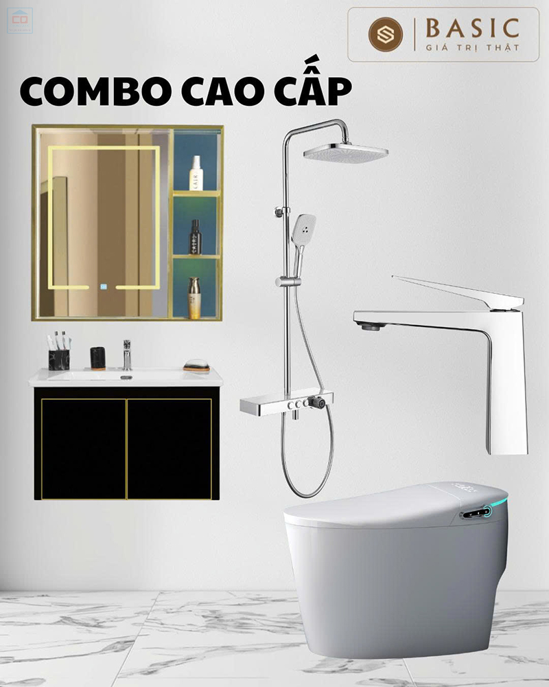 Combo thiết bị vệ sinh Basic cao cấp