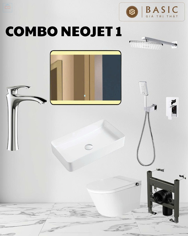Combo ph&ograve;ng tắm Basic Neojet 1