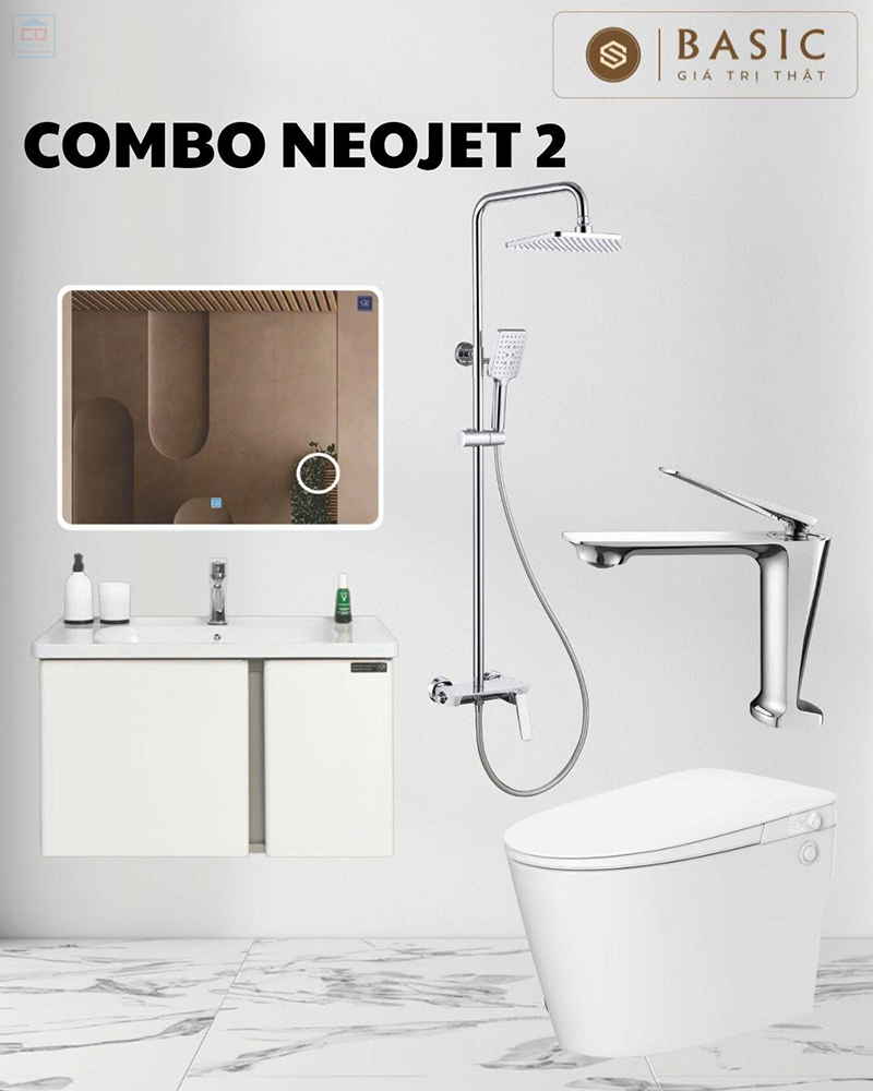 Combo phòng tắm Basic Neojet 2