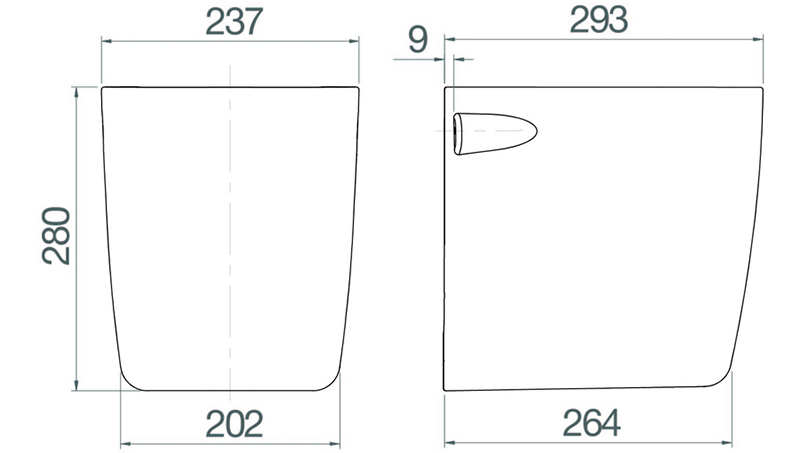 Thông số kỹ thuật chân chậu Viglacera V37